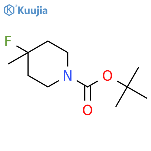 tert-Butyl 4-fluoro-4-methylpiperidine-1-carboxylate structure