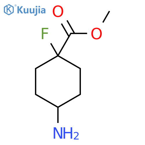 methyl 4-amino-1-fluoro-cyclohexanecarboxylate structure