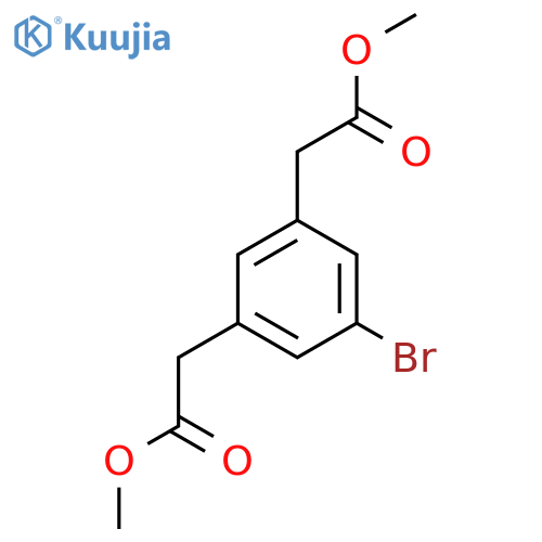 Dimethyl 2,2' -(5-bromo-1,3-phenylene)diacetate structure