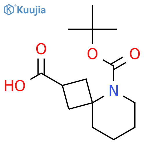 5-[(tert-butoxy)carbonyl]-5-azaspiro[3.5]nonane-2-carboxylic acid structure