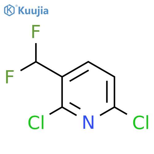 2,6-Dichloro-3-(difluoromethyl)pyridine structure