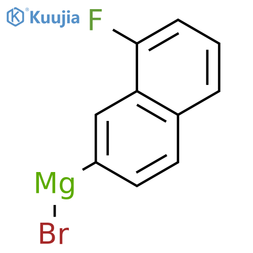 Magnesium, bromo(8-fluoro-2-naphthalenyl)- structure