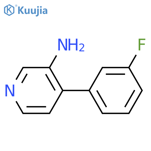 4-(3-fluorophenyl)pyridin-3-amine structure