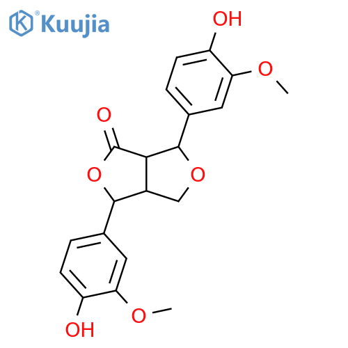 7,9'-Epoxy-3,3',4,4'-tetrahydroxy-8,8'-lignan-9,7'-olide; (7R*,7'R*,8S*,8'R*)-form, 3,3'-Di-Me ether structure