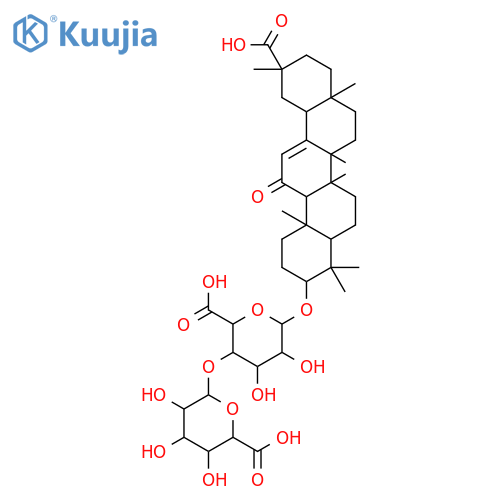 b-D-Glucopyranosiduronic acid, (3b,20b)-20-carboxy-11-oxo-30-norolean-12-en-3-yl 4-O-b-D-glucopyranuronosyl- (9CI) structure