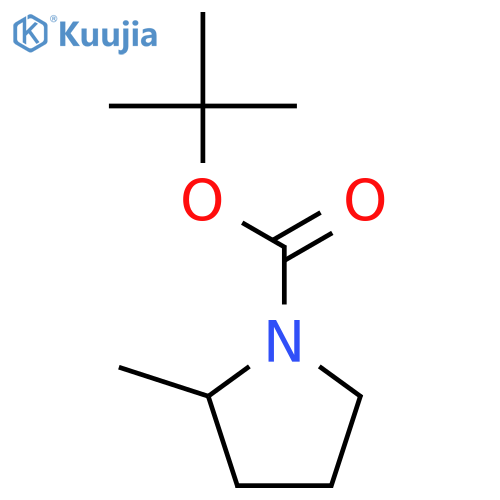 (S)-Tert-butyl 2-methylpyrrolidine-1-carboxylate structure