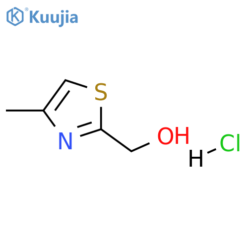 (4-methyl-1,3-thiazol-2-yl)methanol hydrochloride structure