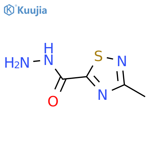 3-Methyl-1,2,4-thiadiazole-5-carbohydrazide structure