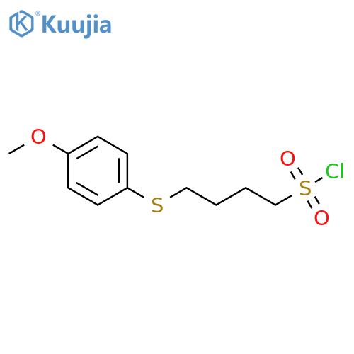4-[(4-methoxyphenyl)sulfanyl]butane-1-sulfonyl chloride structure