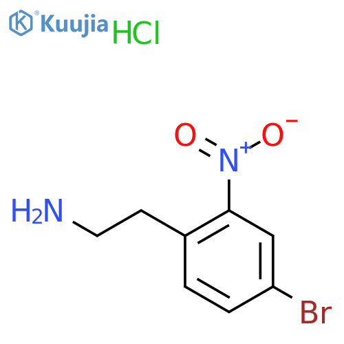 2-(4-bromo-2-nitrophenyl)ethan-1-amine hydrochloride structure