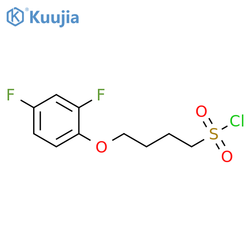 4-(2,4-difluorophenoxy)butane-1-sulfonyl chloride structure