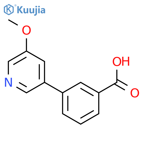 3-(5-Methoxypyridin-3-yl)benzoic acid structure