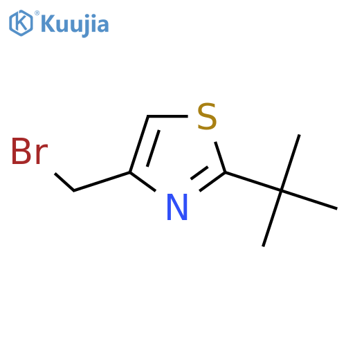 4-(Bromomethyl)-2-(tert-butyl)thiazole structure