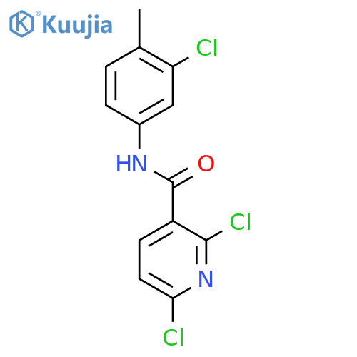 2,6-dichloro-N-(3-chloro-4-methylphenyl)pyridine-3-carboxamide structure