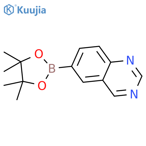 6-(4,4,5,5-Tetramethyl-1,3,2-dioxaborolan-2-yl)quinazoline structure