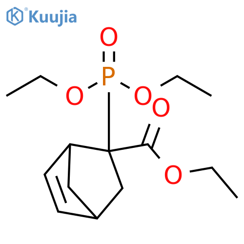 Ethyl 2-(diethoxyphosphinyl)bicyclo[2.2.1]hept-5-ene-2-carboxylate structure