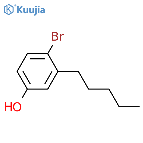 4-Bromo-3-pentylphenol structure