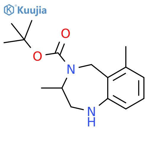 tert-butyl 3,6-dimethyl-2,3,4,5-tetrahydro-1H-1,4-benzodiazepine-4-carboxylate structure