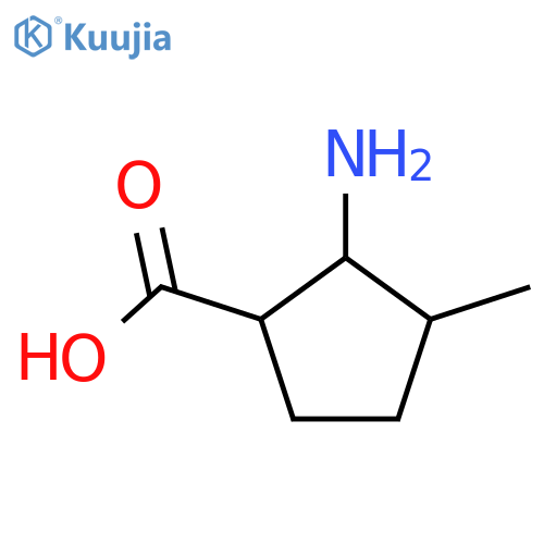 2-Amino-3-methylcyclopentane-1-carboxylic acid structure