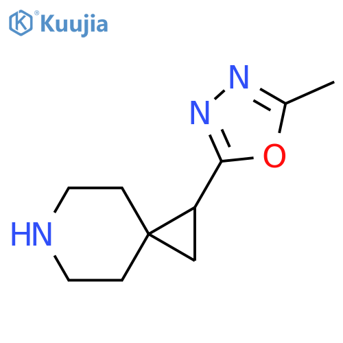 6-Azaspiro[2.5]octane, 1-(5-methyl-1,3,4-oxadiazol-2-yl)- structure