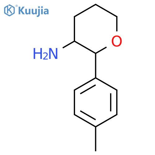 2-(4-Methylphenyl)oxan-3-amine structure