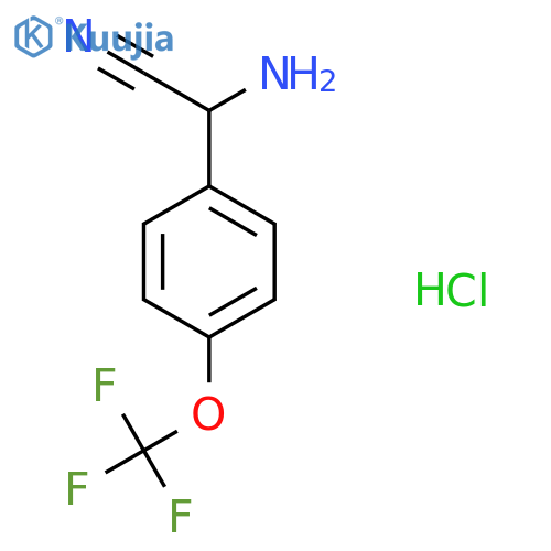 α-Amino-4-(trifluoromethoxy)benzeneacetonitrile Hydrochloride structure