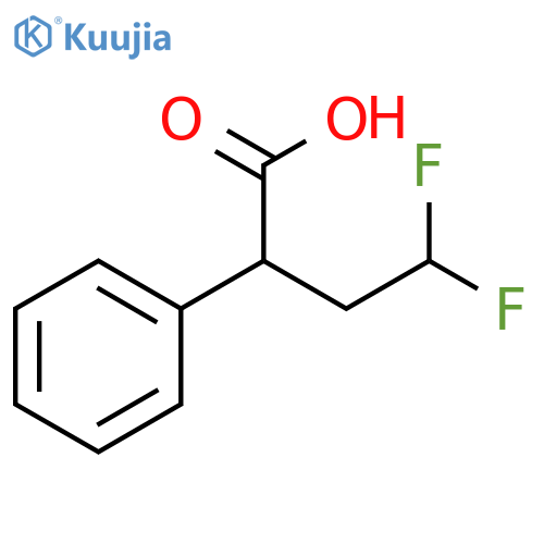 4,4-difluoro-2-phenylbutanoic acid structure