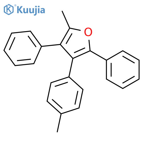 Furan, 2-methyl-4-(4-methylphenyl)-3,5-diphenyl- structure