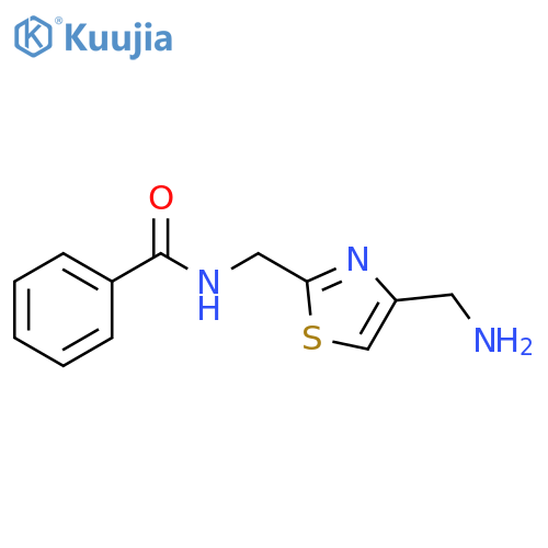 N-{4-(aminomethyl)-1,3-thiazol-2-ylmethyl}benzamide structure