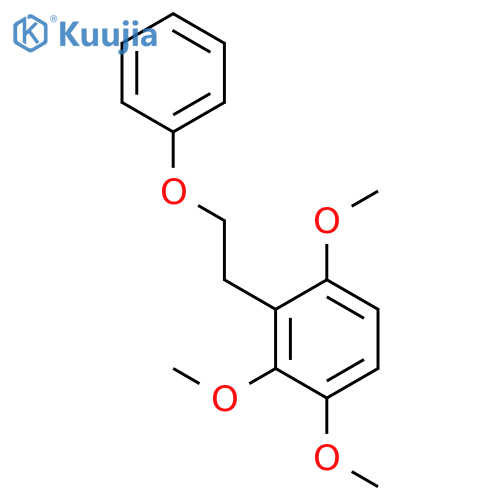 Benzene, 1,2,4-trimethoxy-3-(2-phenoxyethyl)- structure