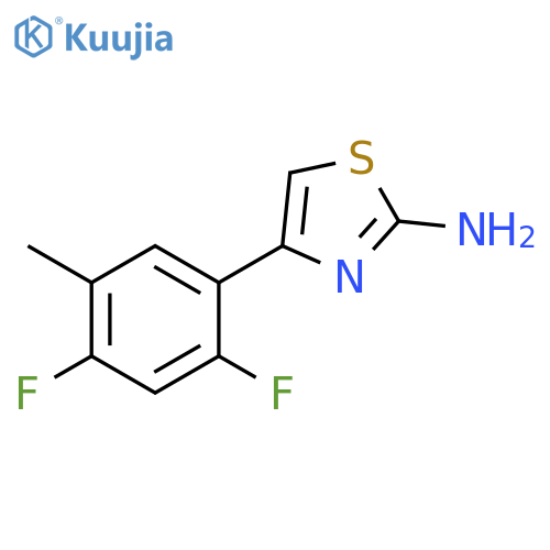 4-(2,4-difluoro-5-methylphenyl)-1,3-thiazol-2-amine structure