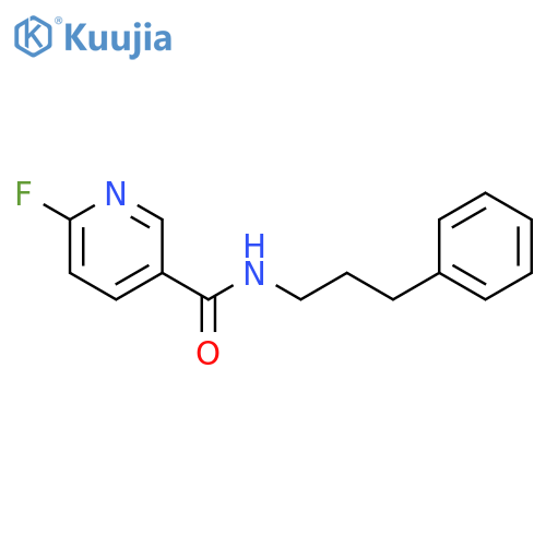 6-Fluoro-N-(3-phenylpropyl)-3-pyridinecarboxamide structure