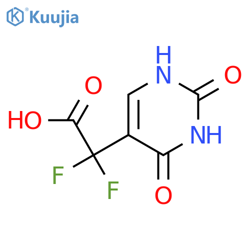 2-(2,4-dioxo-1,2,3,4-tetrahydropyrimidin-5-yl)-2,2-difluoroacetic acid structure