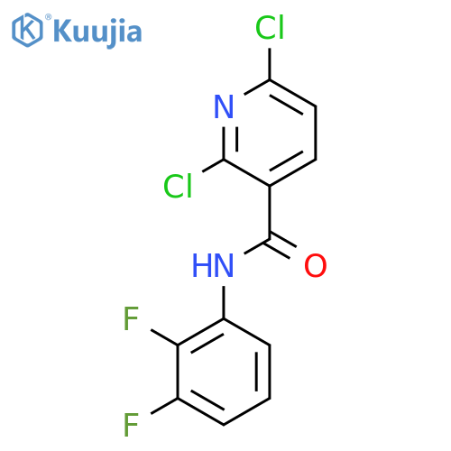 2,6-dichloro-N-(2,3-difluorophenyl)pyridine-3-carboxamide structure