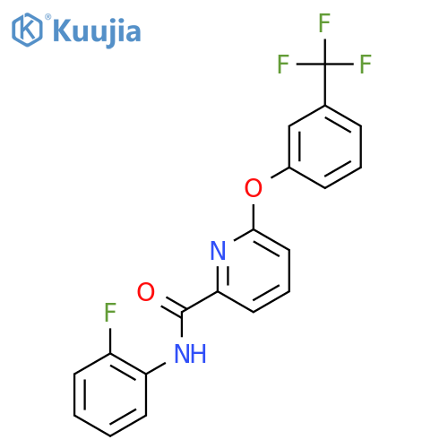 2-Pyridinecarboxamide,N-(2-fluorophenyl)-6-[3-(trifluoromethyl)phenoxy]- structure