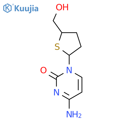 4-amino-1-[(2r,5s)-5-(hydroxymethyl)thiolan-2-yl]pyrimidin-2-one structure