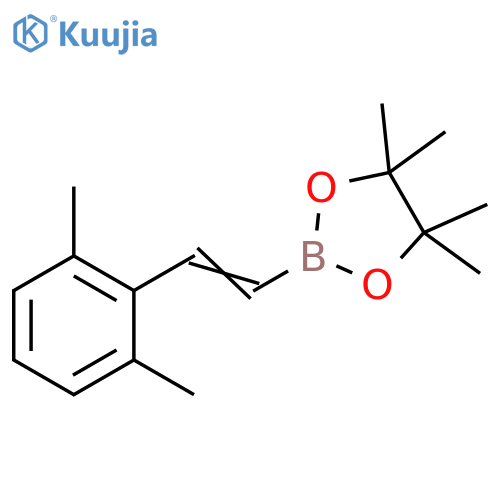 1,3,2-Dioxaborolane, 2-[2-(2,6-dimethylphenyl)ethenyl]-4,4,5,5-tetramethyl- structure