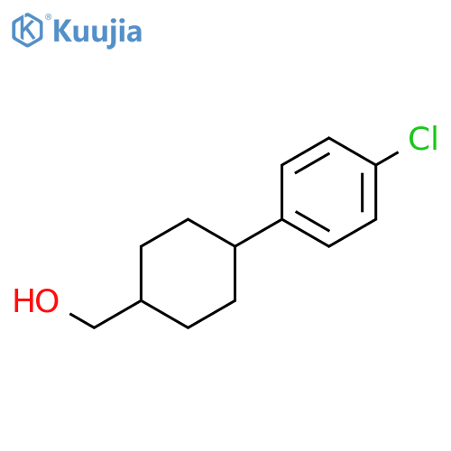 [4-(4-chlorophenyl)cyclohexyl]methanol structure