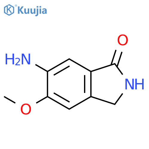 6-amino-5-methoxy-2,3-dihydro-1H-isoindol-1-one structure