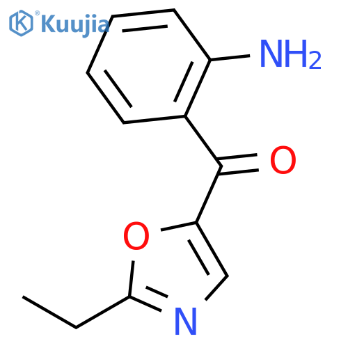 (2-aminophenyl)(2-ethyloxazol-5-yl)methanone structure