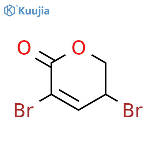 3,5-dibromo-5,6-dihydro-2h-pyran-2-one structure