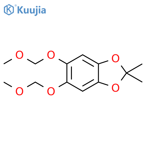 1,3-Benzodioxole, 5,6-bis(methoxymethoxy)-2,2-dimethyl- structure