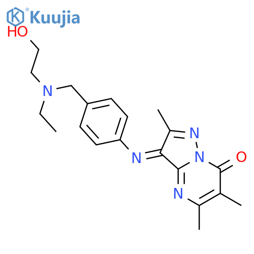 Pyrazolo[1,5-a]pyrimidin-7(3H)-one,3-[[4-[ethyl(2-hydroxyethyl)amino]methylphenyl]imino]-2,5,6-trimethyl- structure