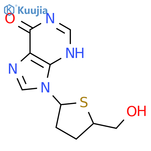 9-[(2r,5s)-5-(hydroxymethyl)thiolan-2-yl]-3h-purin-6-one structure