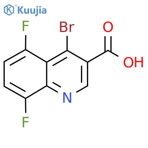 4-Bromo-5,8-difluoroquinoline-3-carboxylic acid structure
