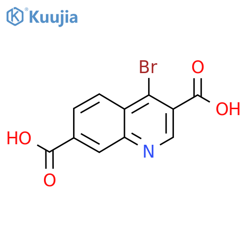 4-Bromoquinoline-3,7-dicarboxylic acid structure