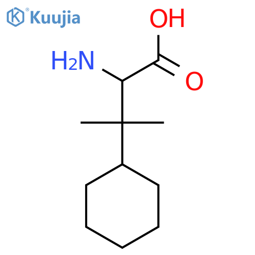 2-amino-3-cyclohexyl-3-methylbutanoic acid structure