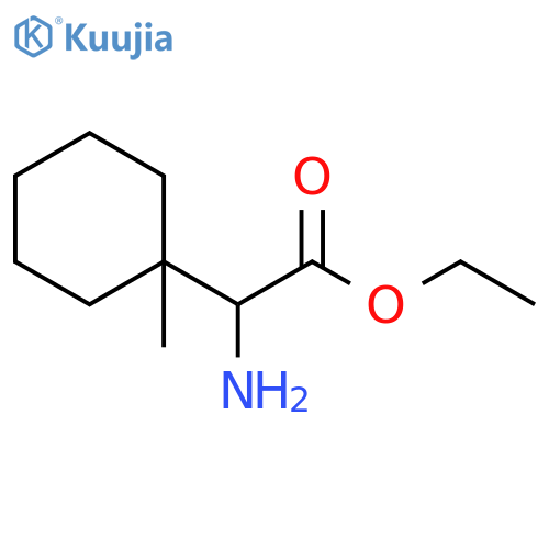 Cyclohexaneacetic acid, α-amino-1-methyl-, ethyl ester structure