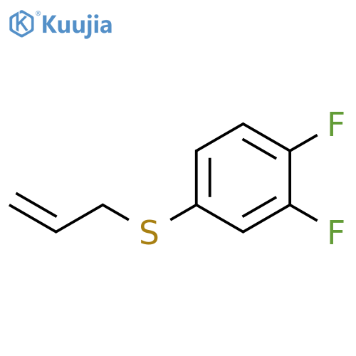 1,2-difluoro-4-prop-2-enylsulfanylbenzene structure