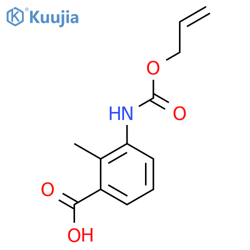 2-methyl-3-{(prop-2-en-1-yloxy)carbonylamino}benzoic acid structure